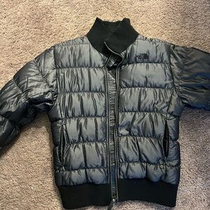 The North Face Shiny Black Quilted Jacket